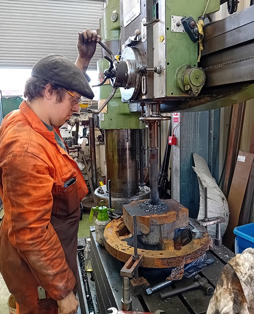 Test Drilling of Rear Cylinder Covers
