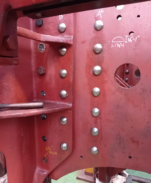 Frame riveting